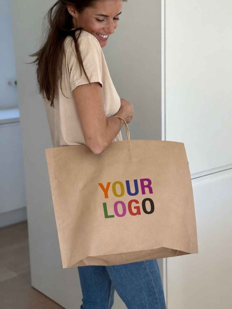 Boat paper bags - Kraft L