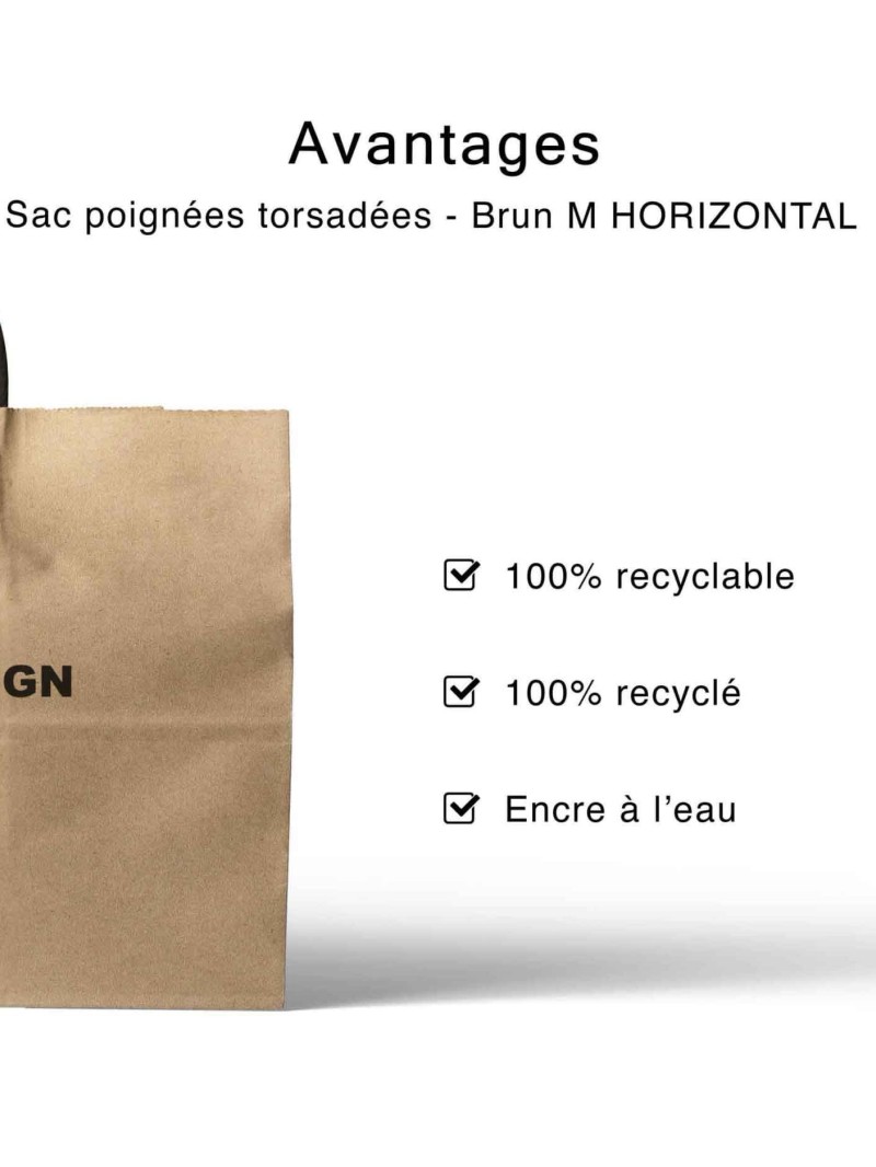 Sac Kraft M Horizontal – Sobre, Pratique Et Personnalisable