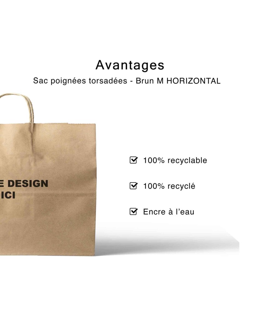 Sac Kraft M Horizontal – Pratique, Pro Et Personnalisable