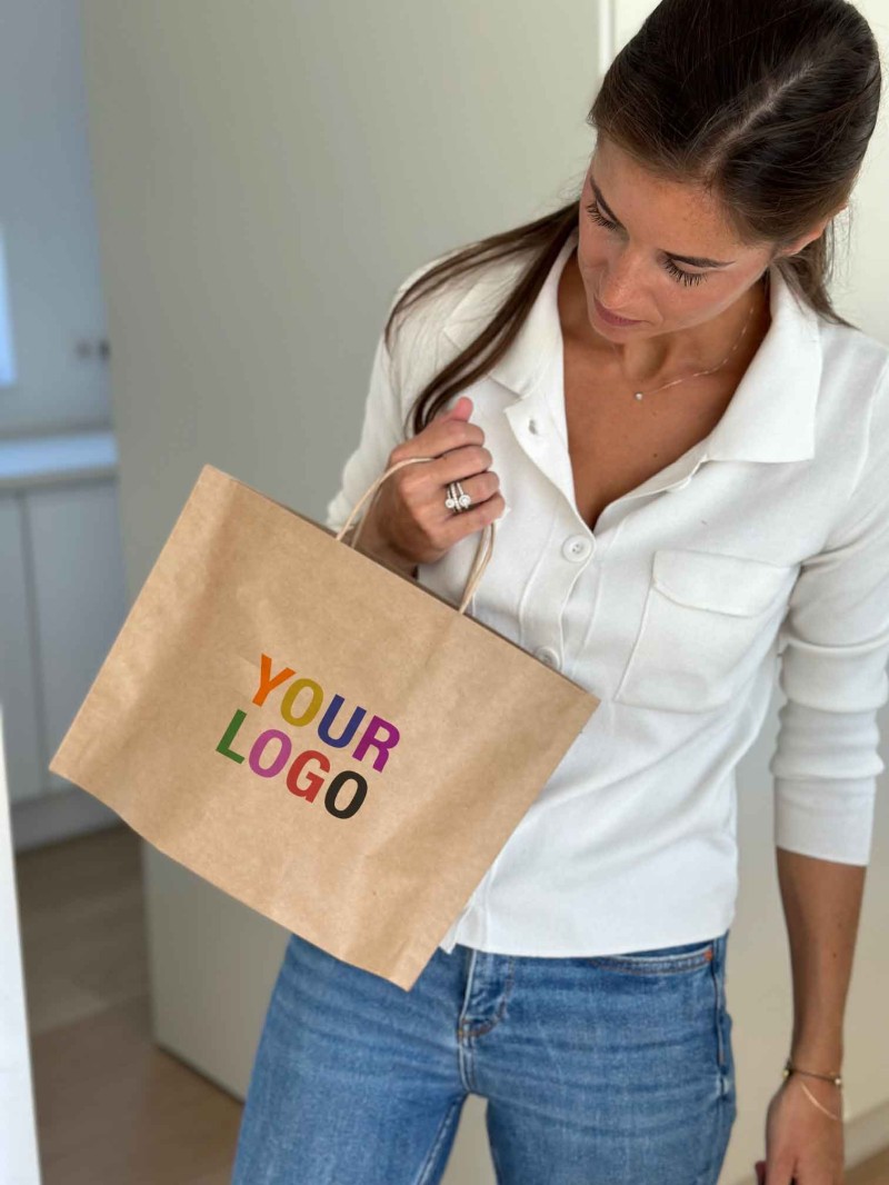 BOOT PAPIEREN TAS - KRAFT S (33X10X24CM)