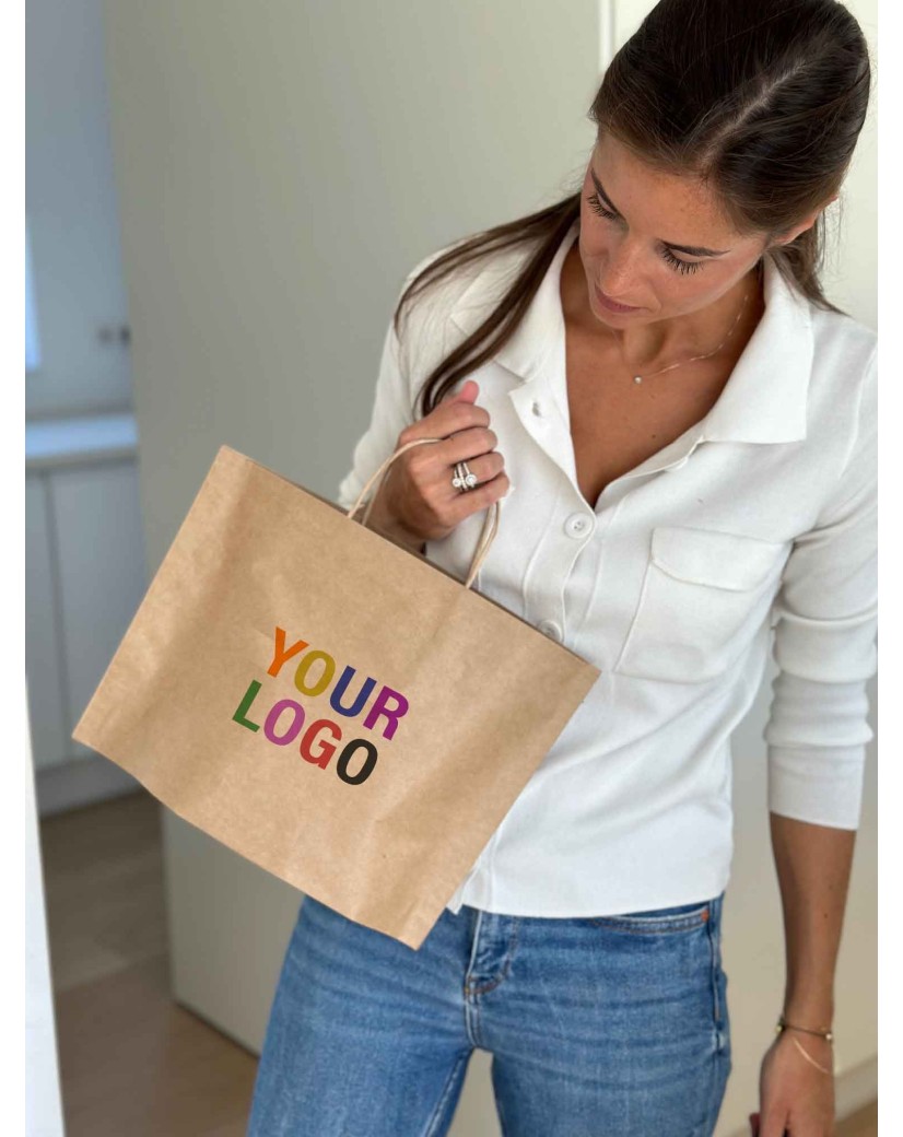 BOOT PAPIEREN TAS - KRAFT S (33X10X24CM)