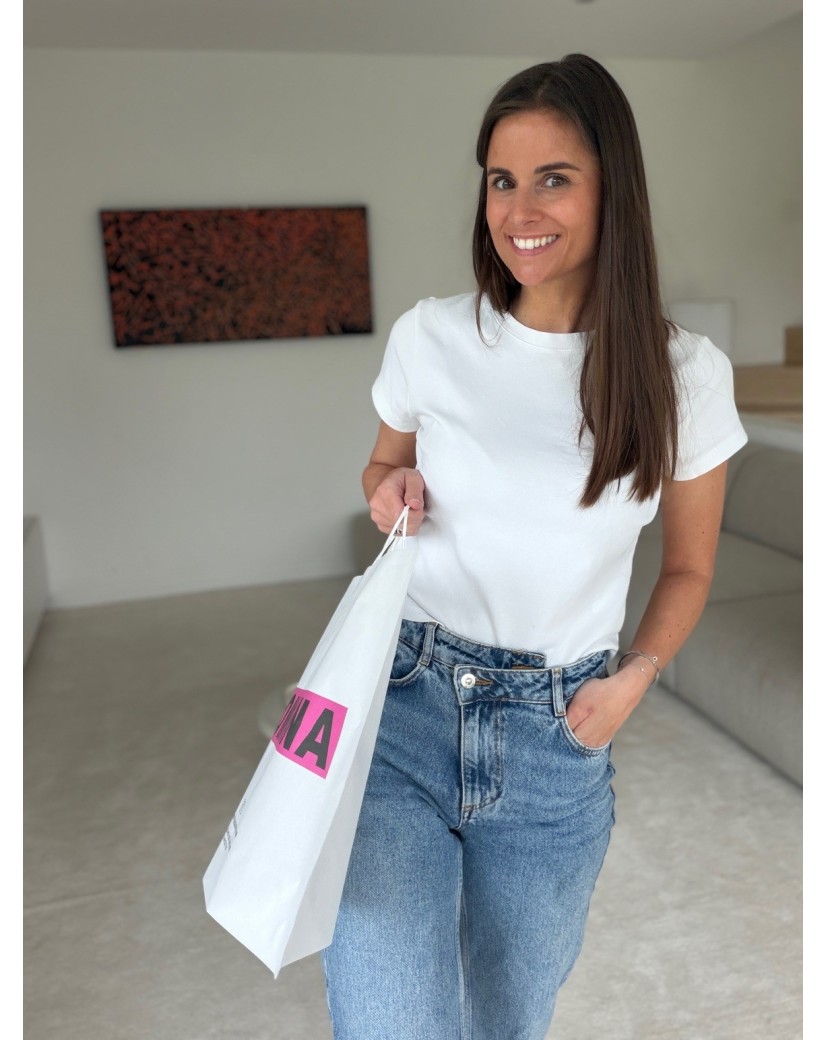 Boat paper bags - White L