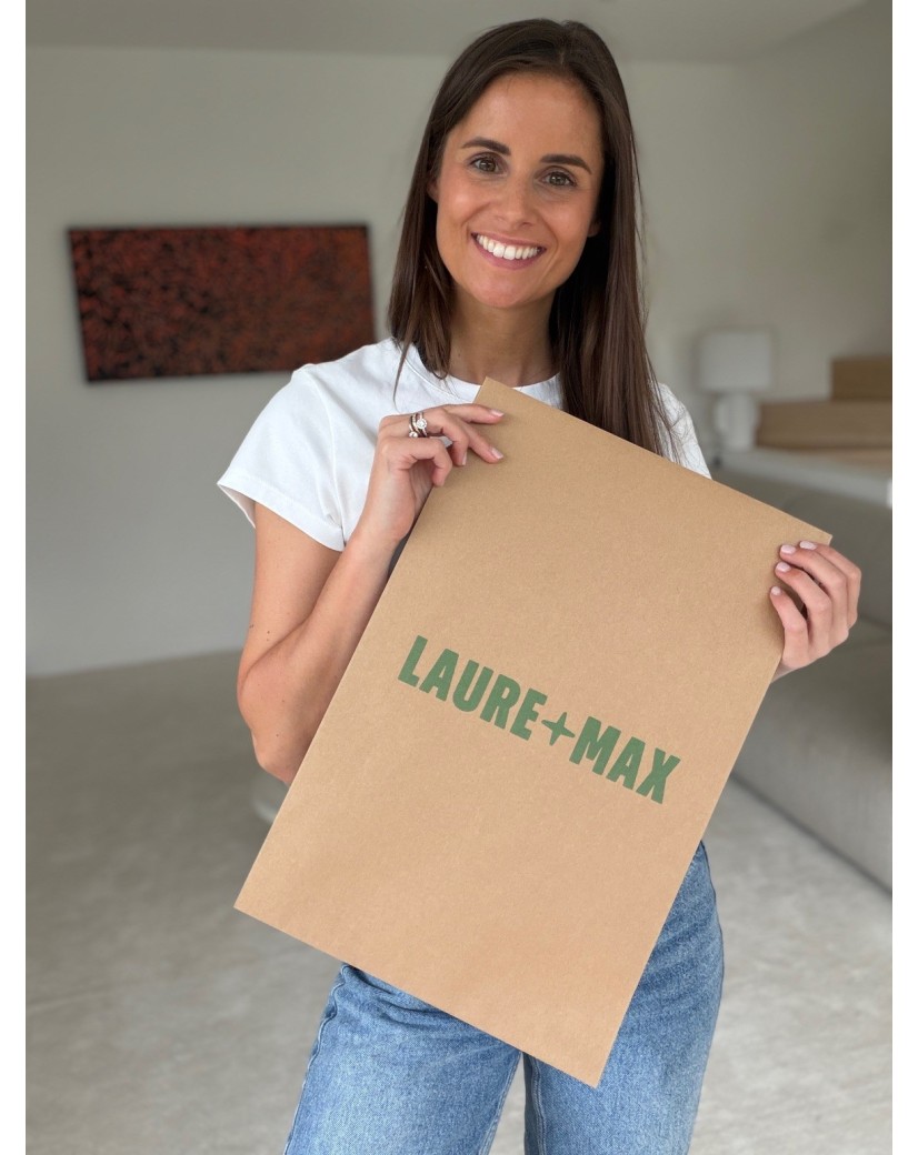 Extra starker wiederverschließbarer Kraftpapier-Versandbeutel Mango M (30x7x45,5cm)