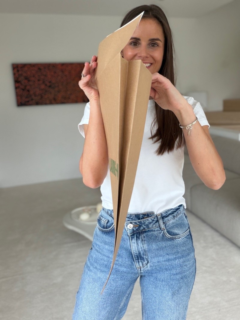 Extra starker wiederverschließbarer Kraftpapier-Versandbeutel Mango M (30x7x45,5cm)