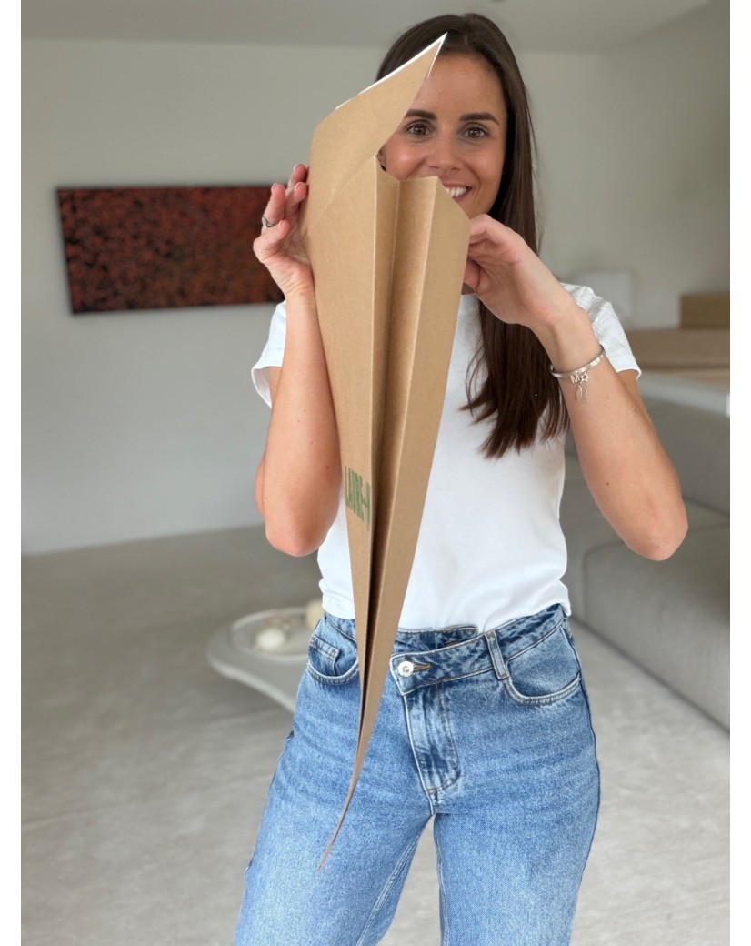 Extra starker wiederverschließbarer Kraftpapier-Versandbeutel Mango M (30x7x45,5cm)