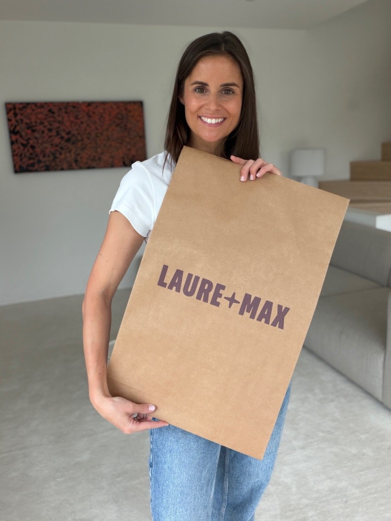 Extra starker wiederverschließbarer Kraftpapier-Versandbeutel Mango L (38x9x58cm)