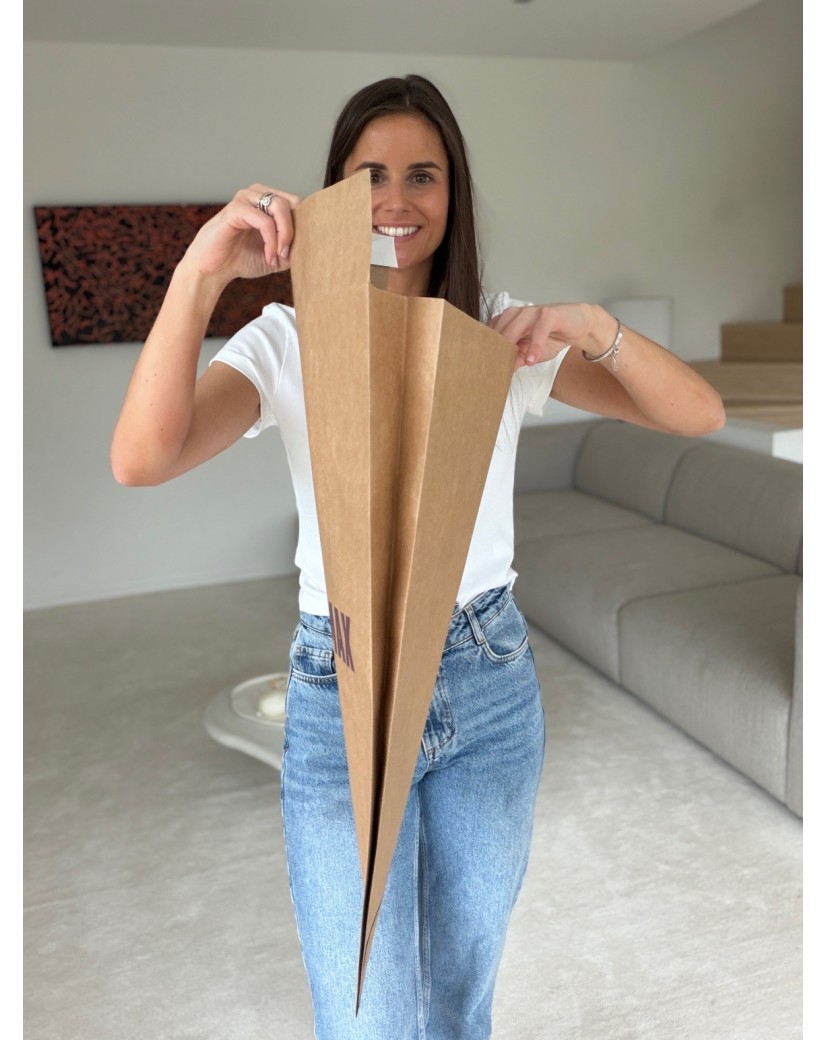 Extra starker wiederverschließbarer Kraftpapier-Versandbeutel Mango L (38x9x58cm)