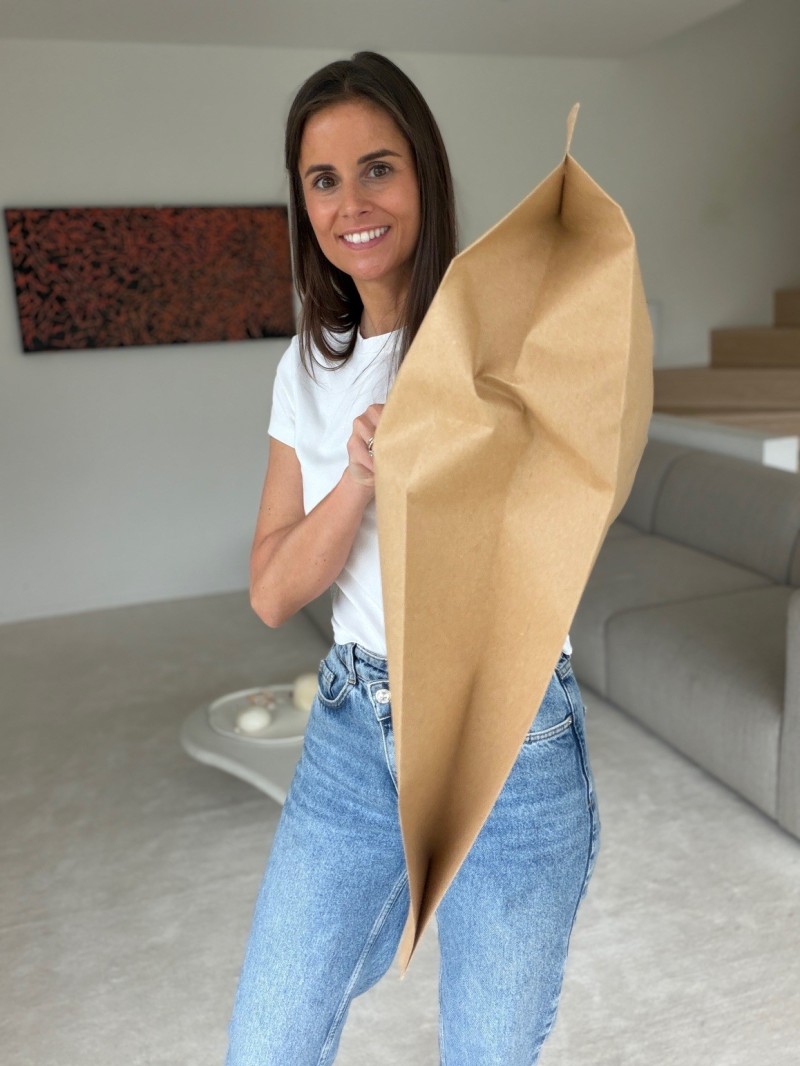 Wiederverschließbare Kraftpapier-Versandtasche Modell ZALANDO – Größe L