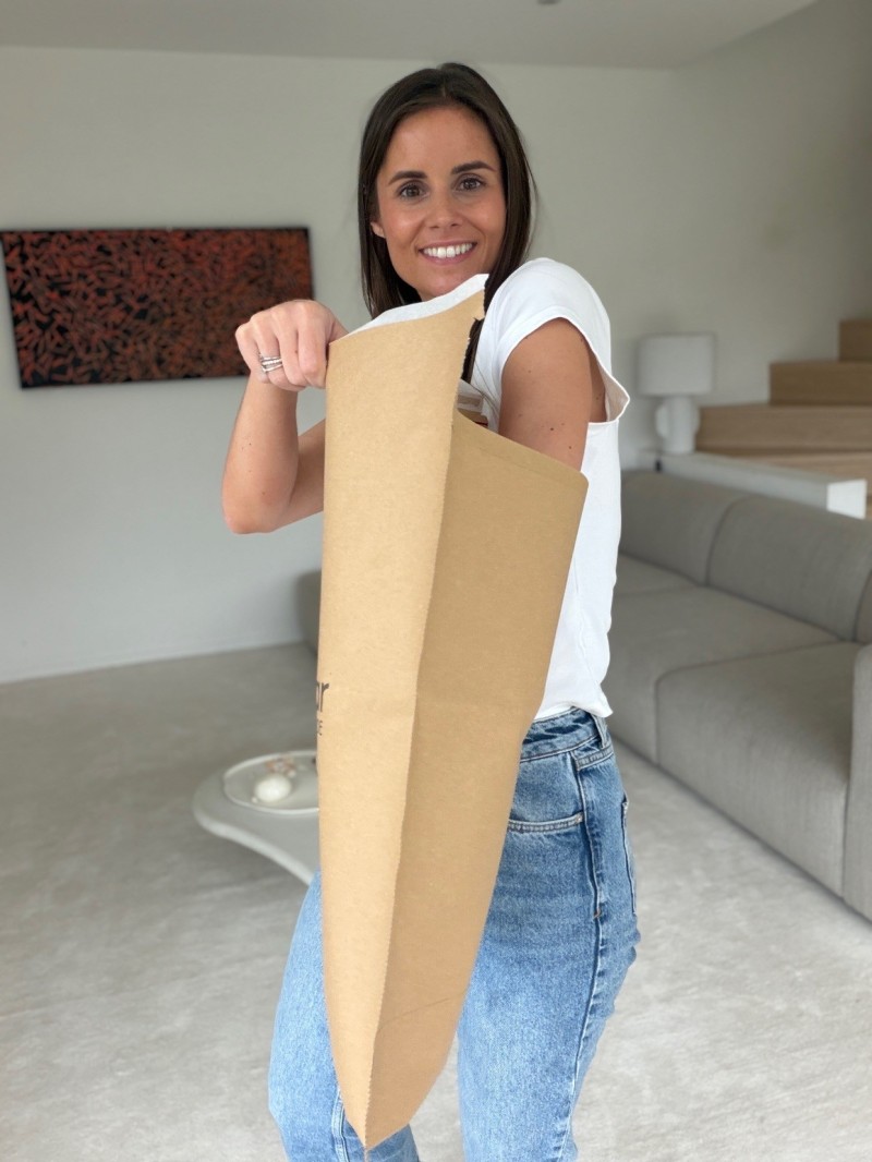 Wiederverschließbare Kraftpapier-Versandtasche Modell ZALANDO – Größe L