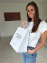 Twisted handle bags - White M SQUARE