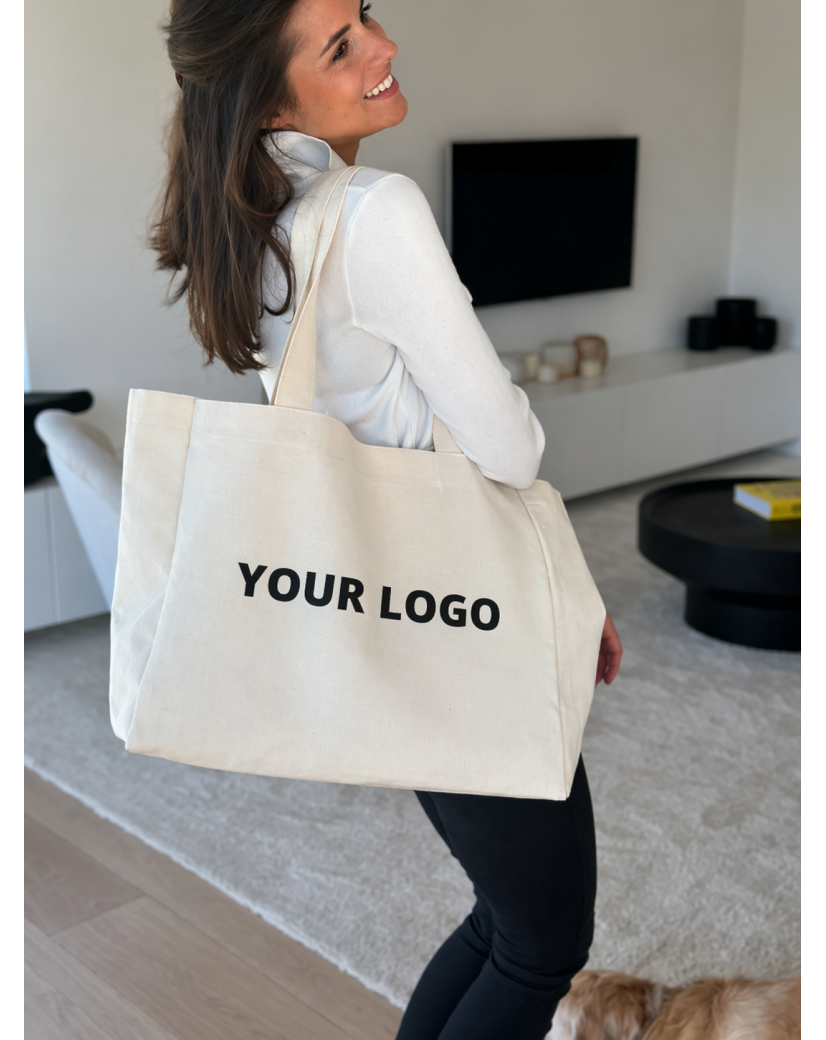 BAUMWOLLTASCHE "NANCY" - NATUR (43x15x36 cm)