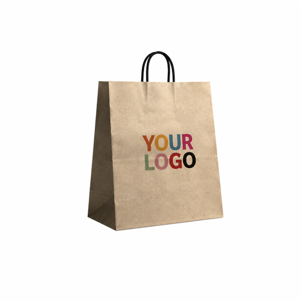 Sacs poignées noires - Kraft L VERTICAL (32x12x41cm)