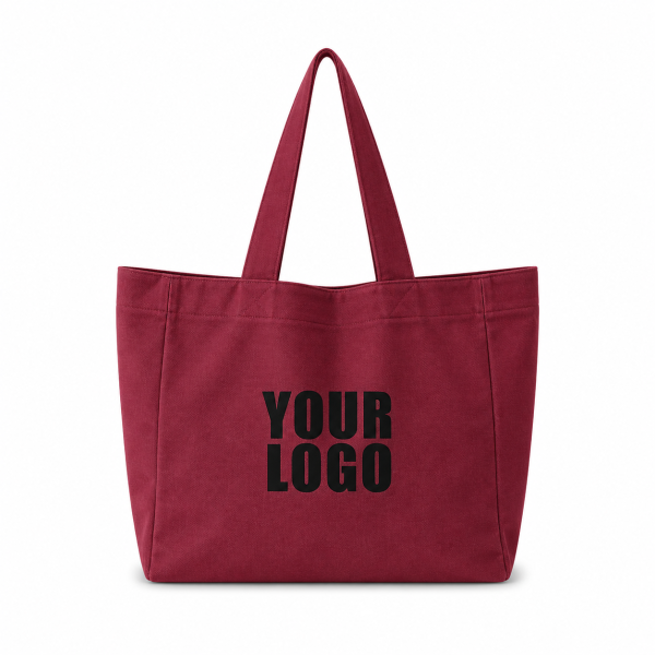 BAUMWOLLTASCHE "NANCY" – BORDEAUX (43x15x36cm)