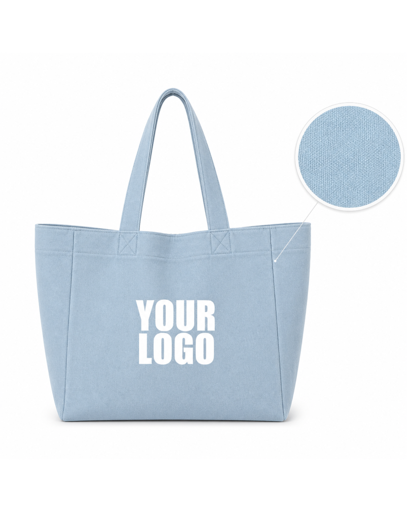 “NANCY” BAG – LIGHT JEANS 💙 (43x15x36 cm)