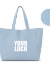 COTTON BAG “NANCY”– LIGHT JEANS 💙 (43x15x36 cm)