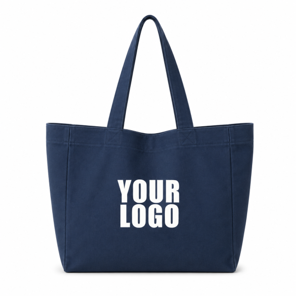 BOLSA DE ALGODÓN NANCY – NAVY (43x15x36cm)