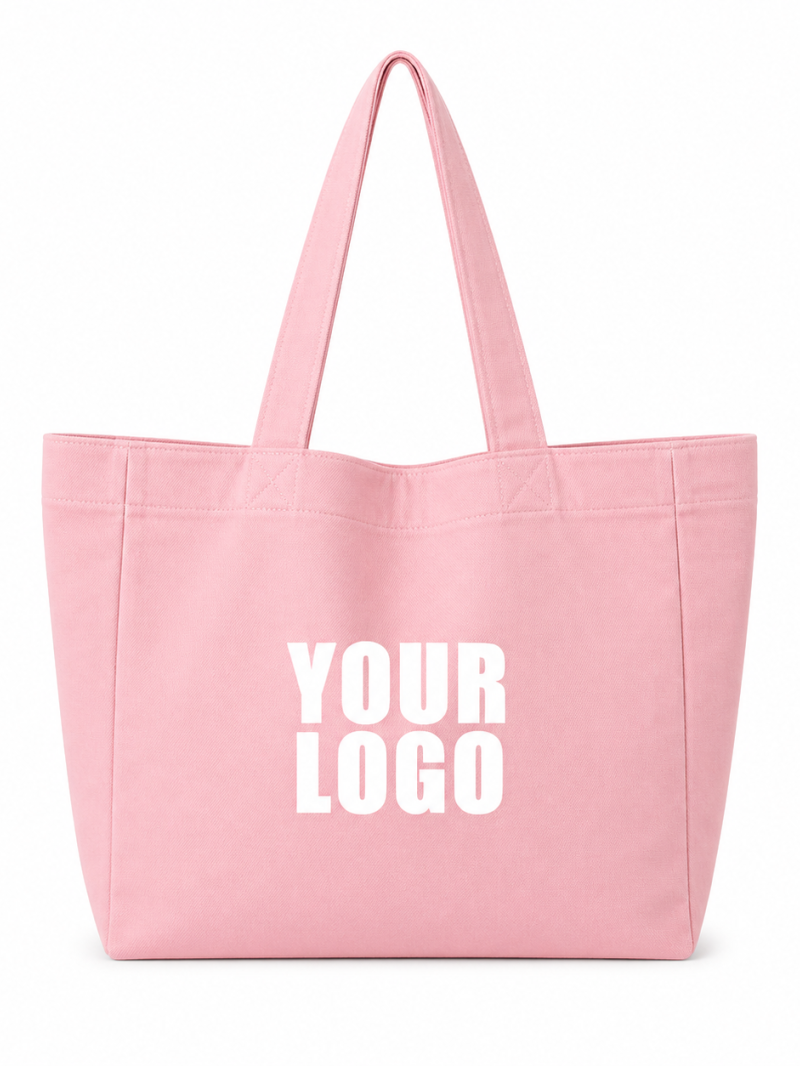 BAUMWOLLTASCHE "NANCY" – ROSA (43x15x36cm)