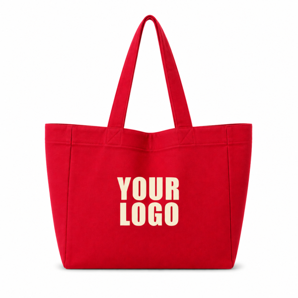 BAUMWOLLTASCHE "NANCY" – ROT (43x15x36cm)