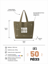 Sac cabas réutilisable – Nancy Army (43×15×36 cm)