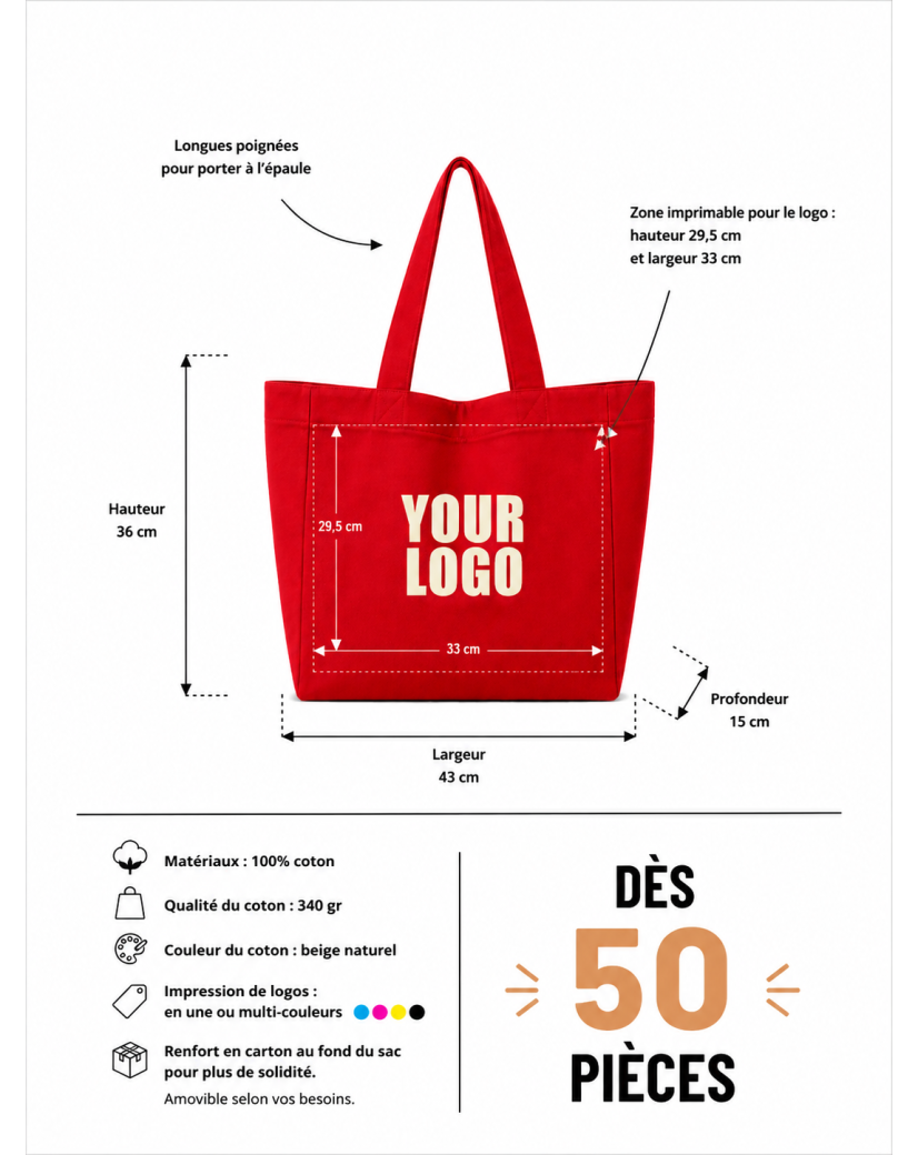 BOLSO DE ALGODÓN NANCY – TERRACOTTA (43x15x36cm)