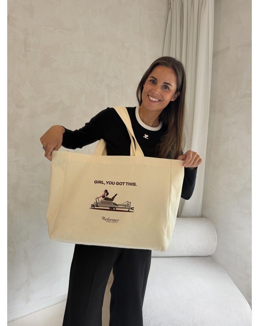 COTTON BAG "NANCY" - NATURAL (43x15x36 cm)