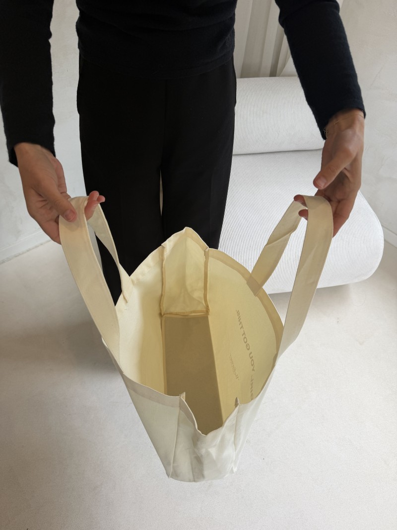 SAC COTON  "NANCY" - NATUREL (43x15x36cm)