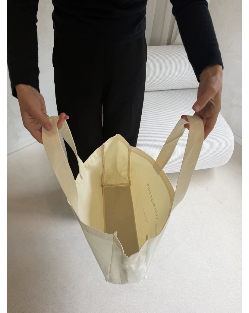 SAC COTON  "NANCY" - NATUREL (43x15x36cm)