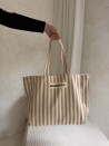 DRAAGTAS BIARRITZ – BEIGE - L (43x 15 x 36cm)