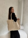DRAAGTAS BIARRITZ – BEIGE - L (43x 15 x 36cm)