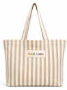 DRAAGTAS BIARRITZ – BEIGE - L (43x 15 x 36cm)