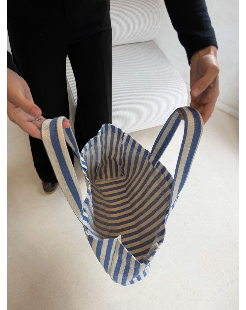 DRAAGTAS BIARRITZ BLAUW - L (43x15x36cm)