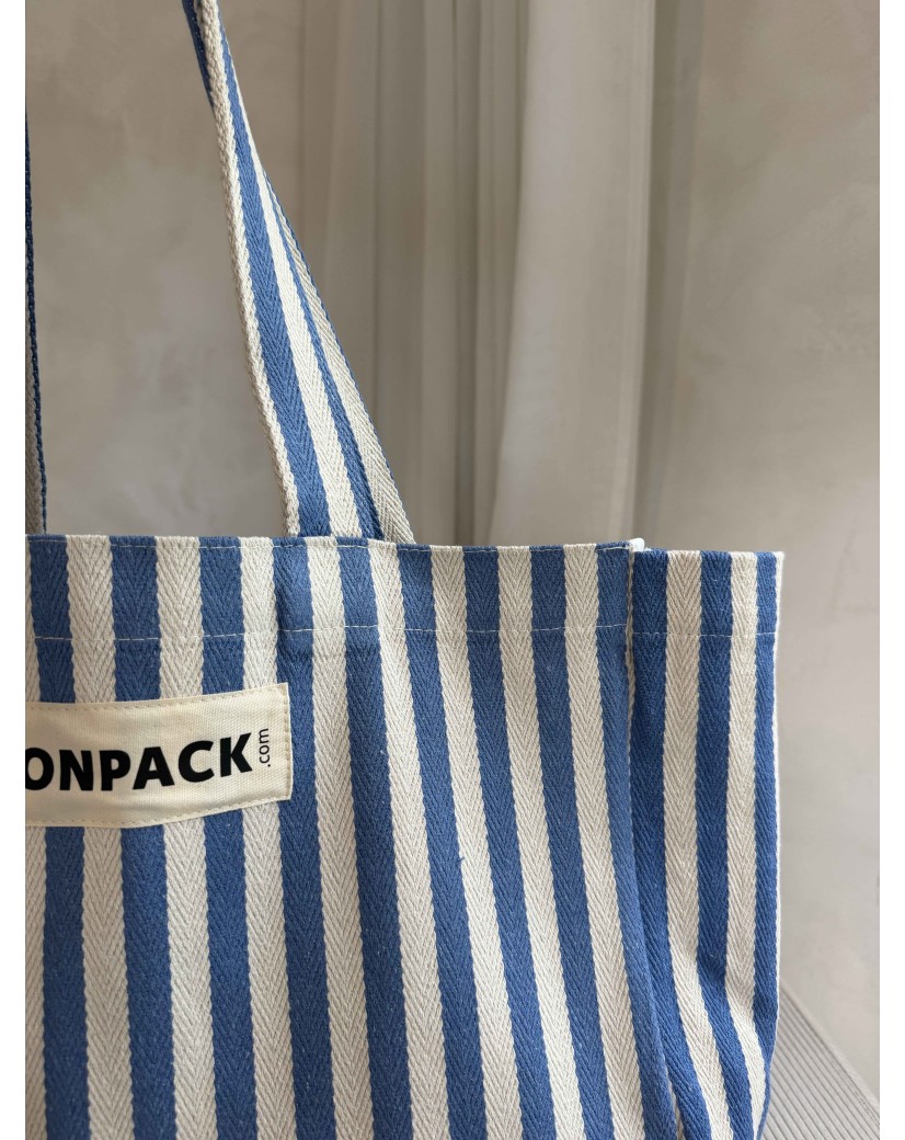 DRAAGTAS BIARRITZ BLAUW - L (43x15x36cm)