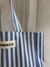 DRAAGTAS BIARRITZ BLAUW - L (43x15x36cm)