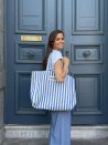DRAAGTAS BIARRITZ BLAUW - L (43x15x36cm)