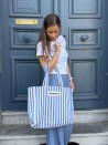 DRAAGTAS BIARRITZ BLAUW - L (43x15x36cm)