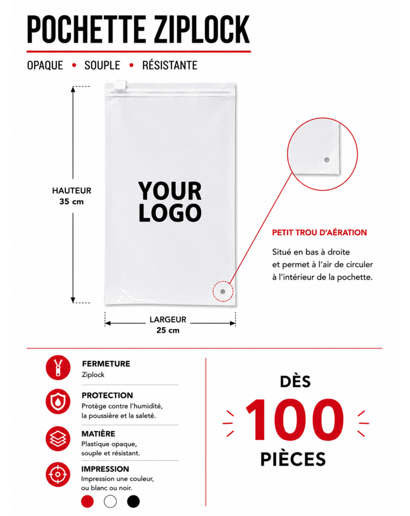 Bolsas Ziplock para ropa (camisetas)