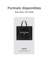 TASCHE NICHT GEWEBTER STOFF SCHWARZ
