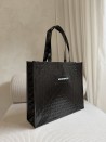 Sac réutilisable personnalisé en PP non tissé  – "Oslo" Noir (41x12x35cm)