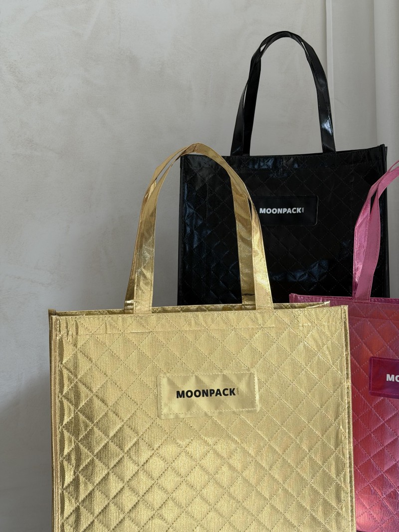 Sac réutilisable personnalisé en PP non tissé  – "Oslo" Gold (41x12x35cm)