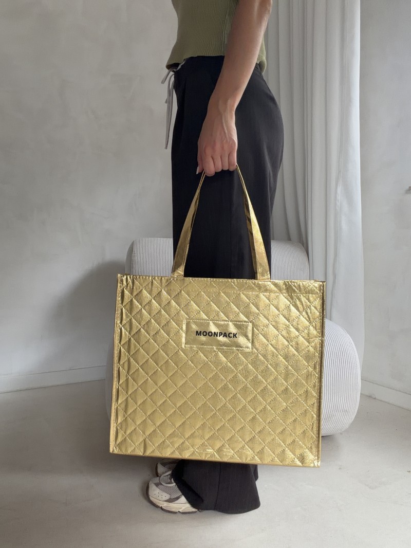 DRAAGTAS OSLO - GOUD - (41x12x35 cm)