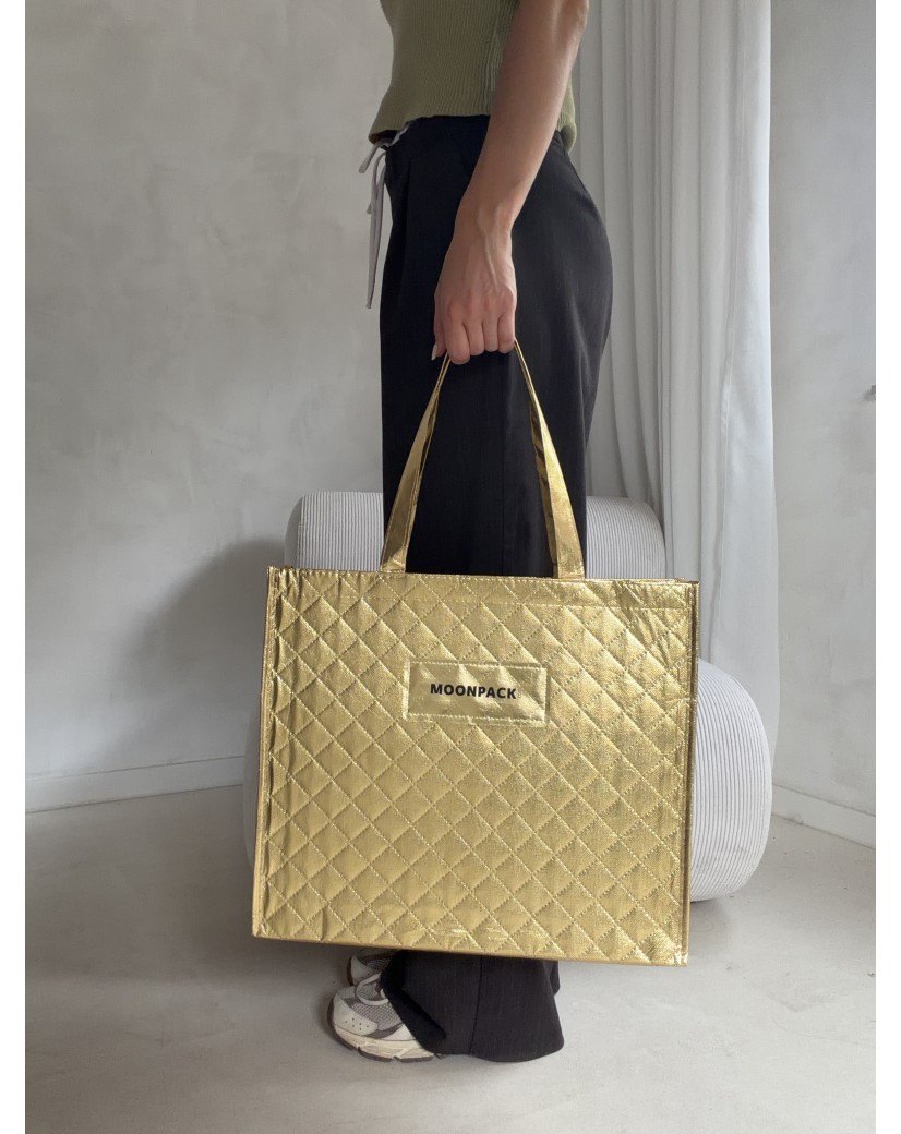 DRAAGTAS OSLO - GOUD - (41x12x35 cm)