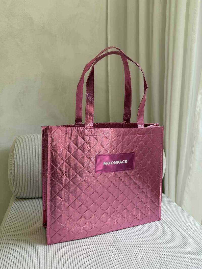 Sac réutilisable personnalisé en PP non tissé  – "Oslo" Rose Gold (41x12x35 cm)