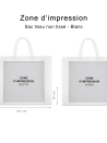 WHITE NON-WOVEN FABRIC BAG