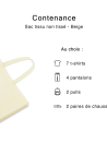 BEIGE NON-WOVEN FABRIC BAG