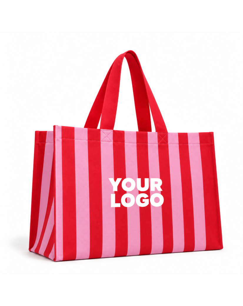 SAC TISSU NON TISSÉ "LINEA ROUGE" L - 45x14x40cm