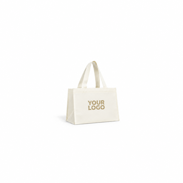 Personalisierte beige Stofftasche billig und umweltfreundlich