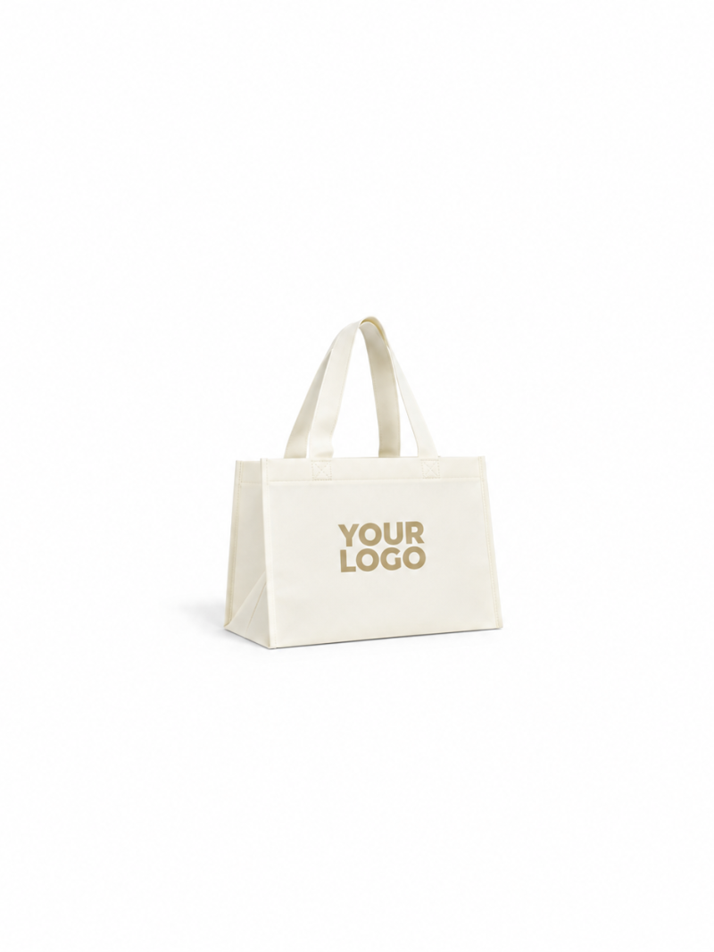 Sac tissu beige personnalisé pas cher et respectueux de l'environnement