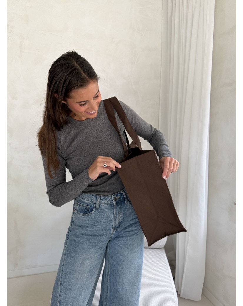 Sac Cabas Réutilisable Personnalisé Chocolat – modèle Antwerp