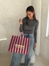 Sac Non Tissé Personnalisé – modèle Lille Linéa Bordeaux L (45x14x35cm)