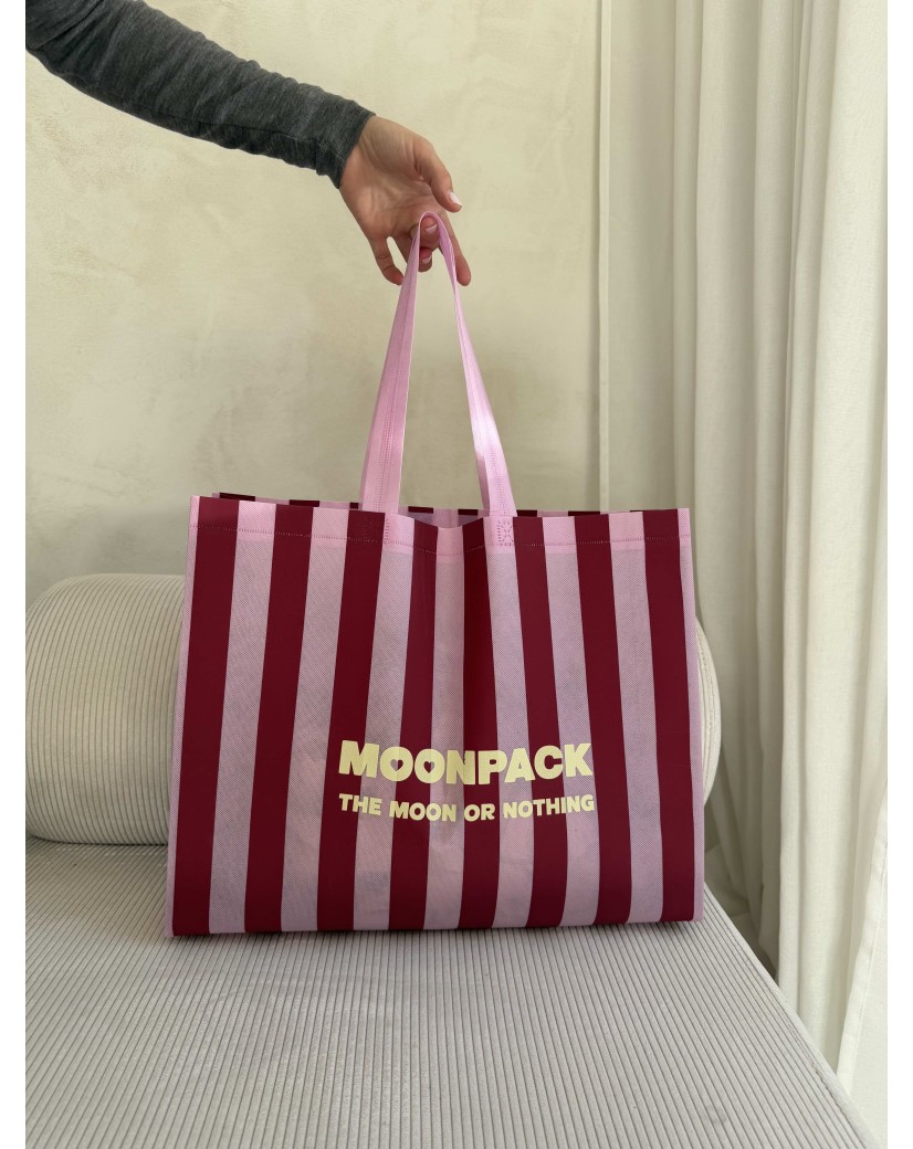 Sac Non Tissé Personnalisé – modèle Lille Linéa Bordeaux L (45x14x35cm)